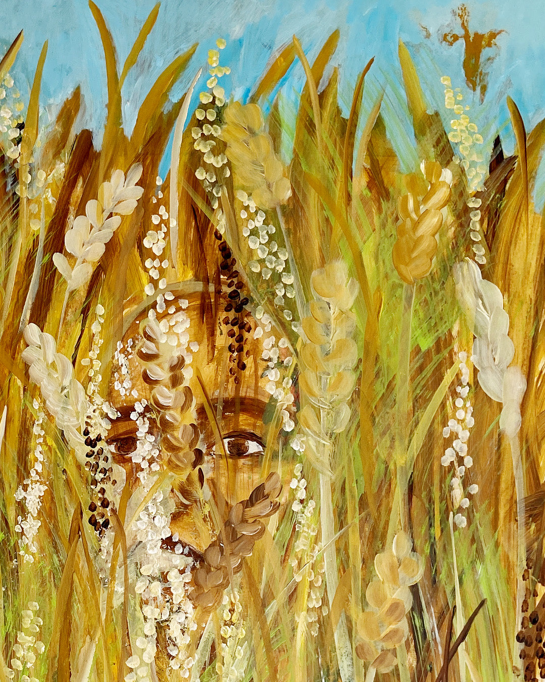 Corn - Maleri - Akryl på lærred 85 x 100 cm
