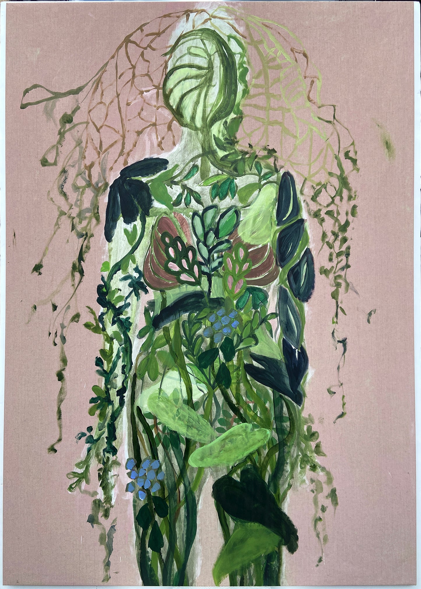 Growth l - Maleri - Akryl på lærred 95 x 135 cm