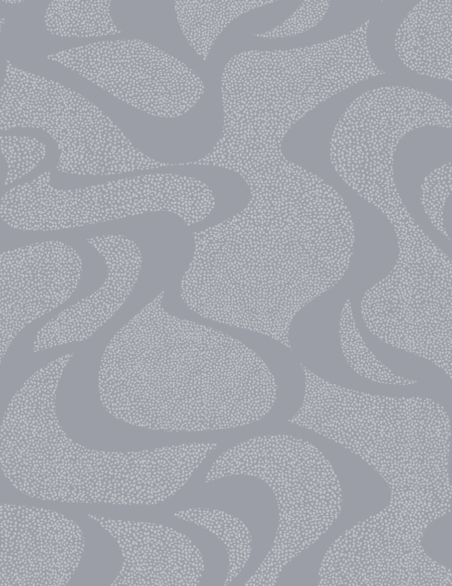 Voksdug i mørk grå nougat farve med stort bølgende prikmønster fra Notes by Susanne Schjerning - River Granite