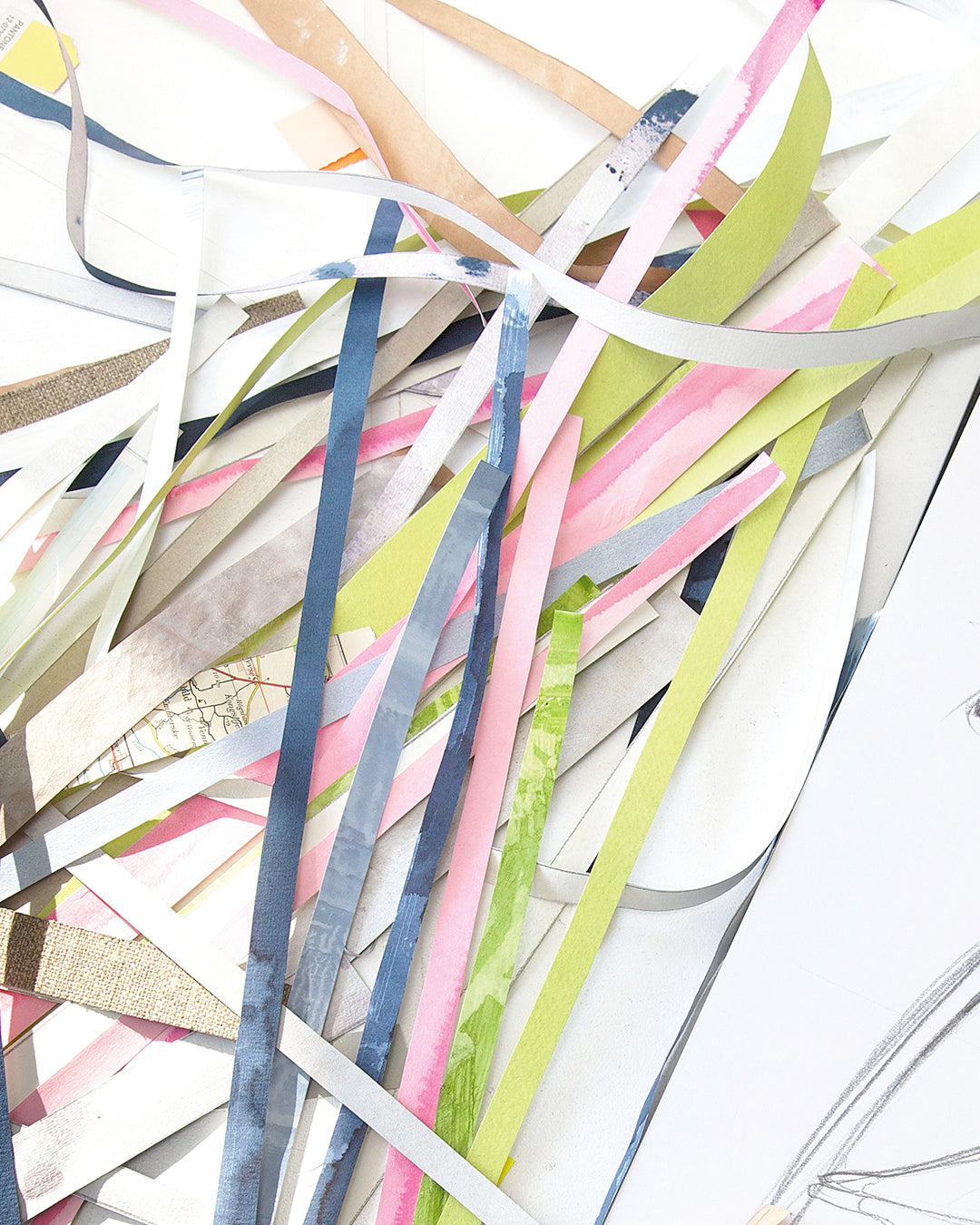 Silketørklæde - Blå-grøn - Naturlig luksus - HAZEL Cph - 160 x 65 cm - Harlequin Pure No. 29