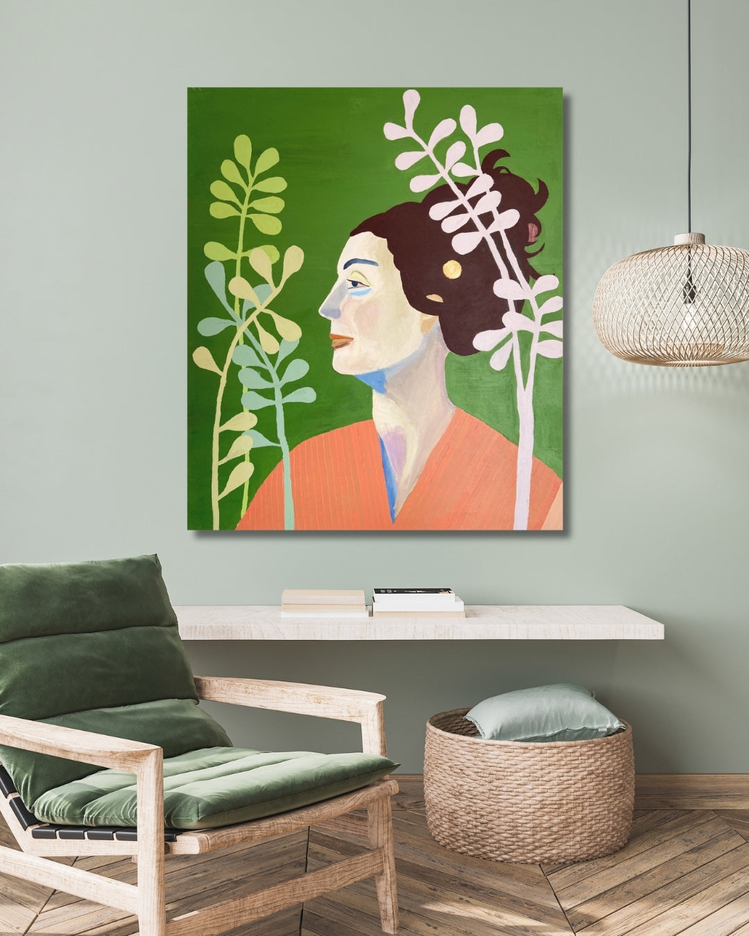 Calm - Maleri - Akryl på lærred 80 x 95 cm