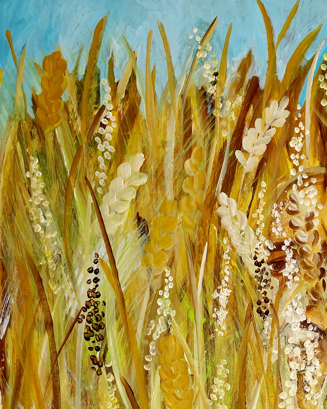 Corn - Maleri - Akryl på lærred 85 x 100 cm