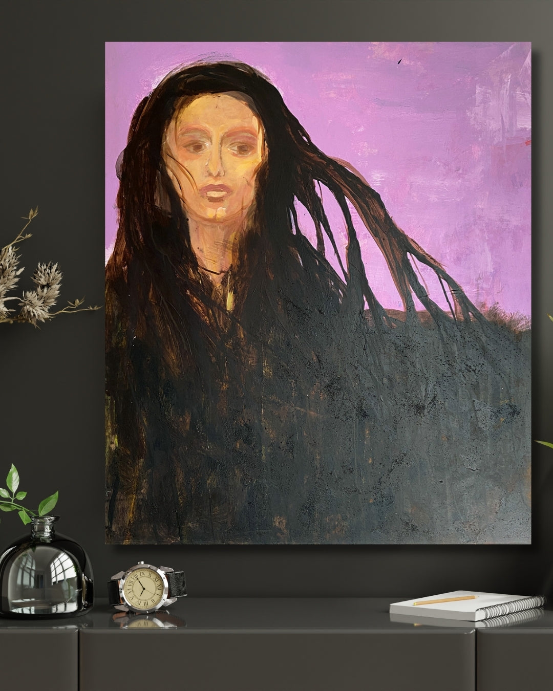 Earth - Maleri - Akryl på lærred 85 x 100 cm