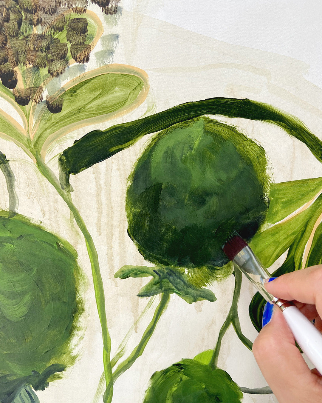 Growth ll - Maleri - Akryl på lærred 95 x 135 cm