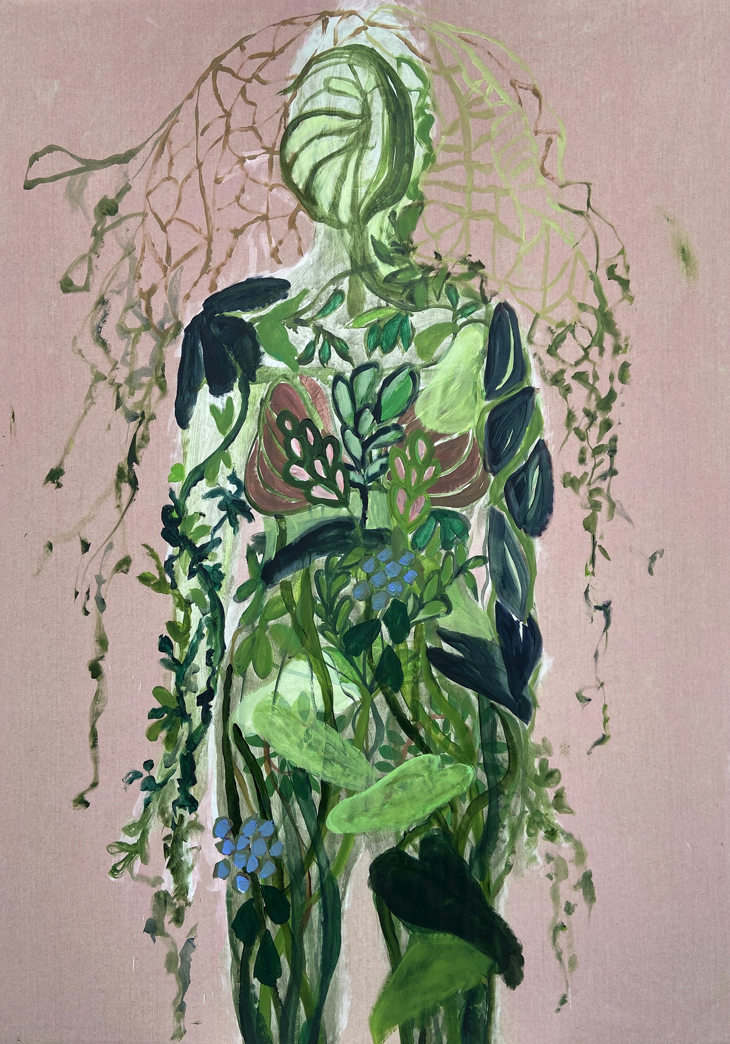 Growth l - Maleri - Akryl på lærred 95 x 135 cm