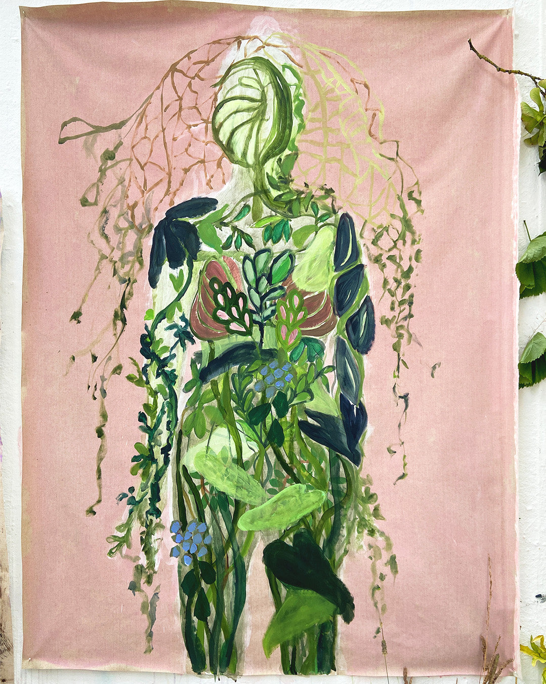 Growth l - Maleri - Akryl på lærred 95 x 135 cm