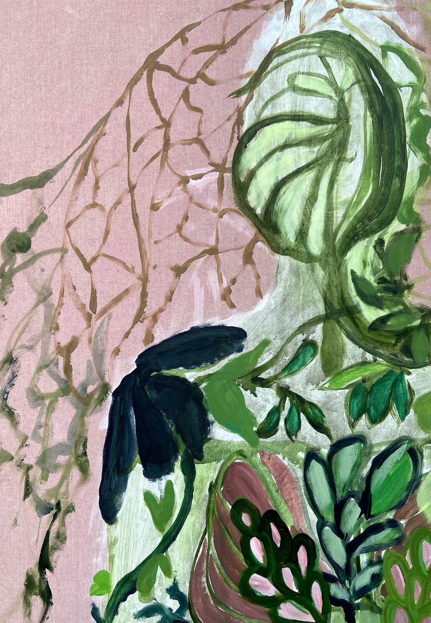 Growth l - Maleri - Akryl på lærred 95 x 135 cm