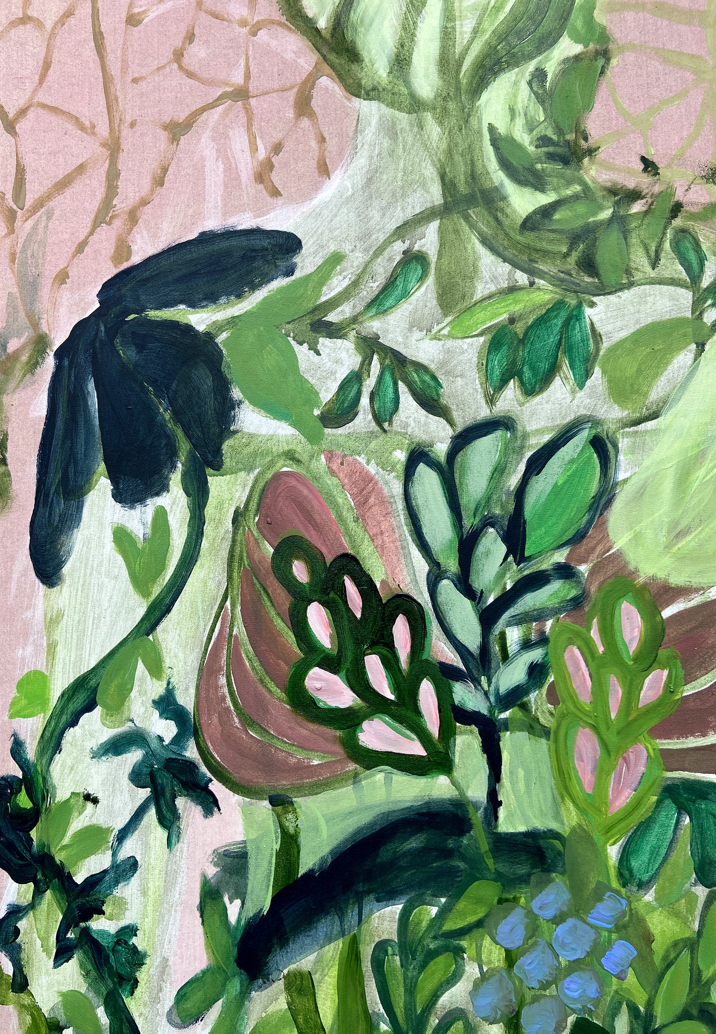 Growth l - Maleri - Akryl på lærred 95 x 135 cm