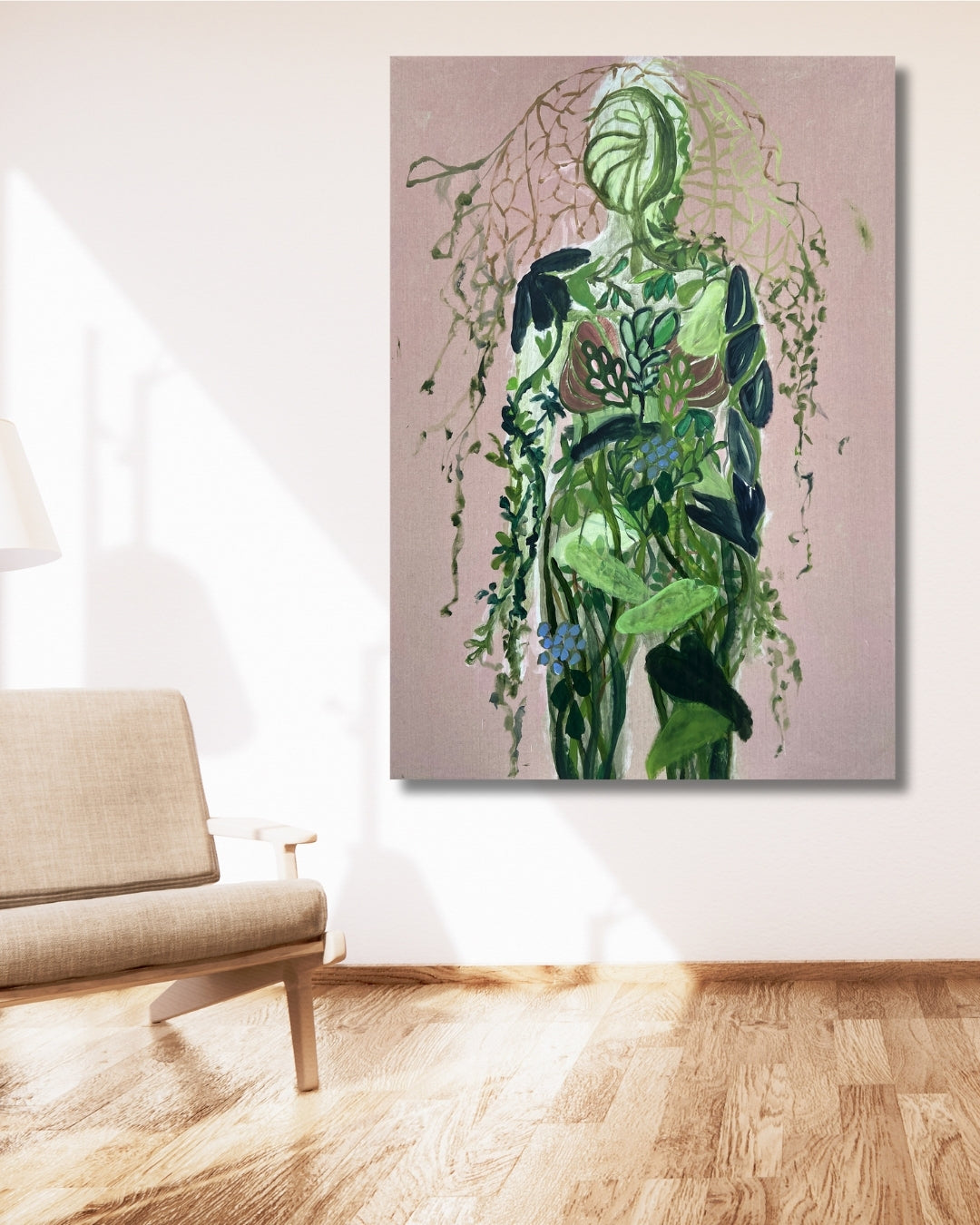 Growth l - Maleri - Akryl på lærred 95 x 135 cm