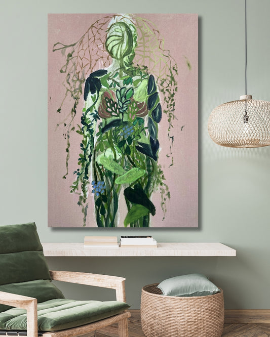 Growth l - Maleri - Akryl på lærred 95 x 135 cm