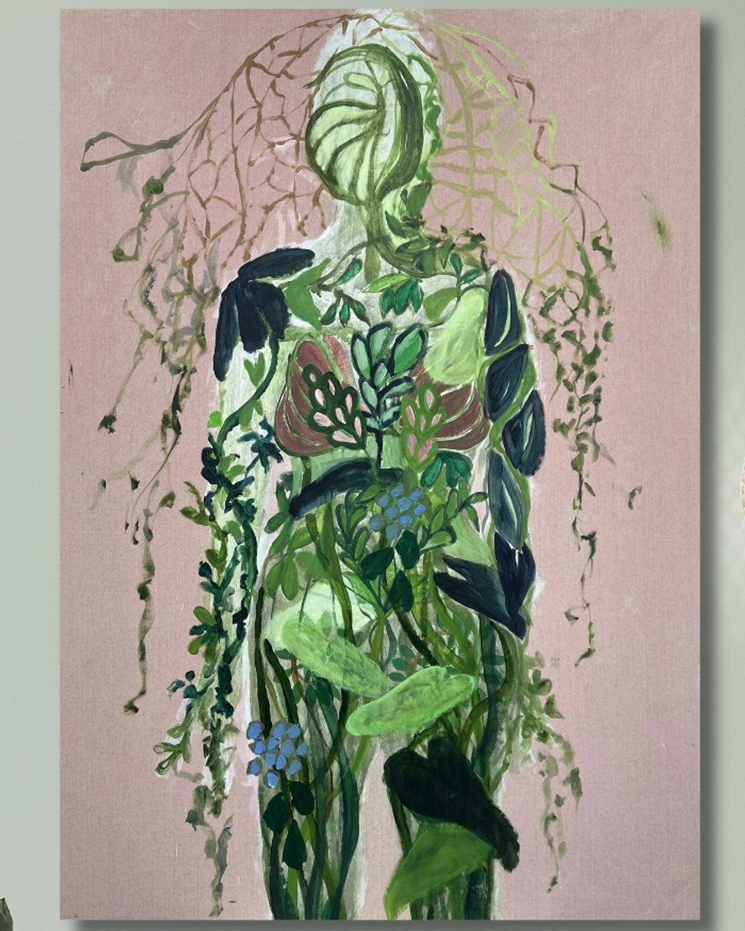 Growth l - Maleri - Akryl på lærred 95 x 135 cm