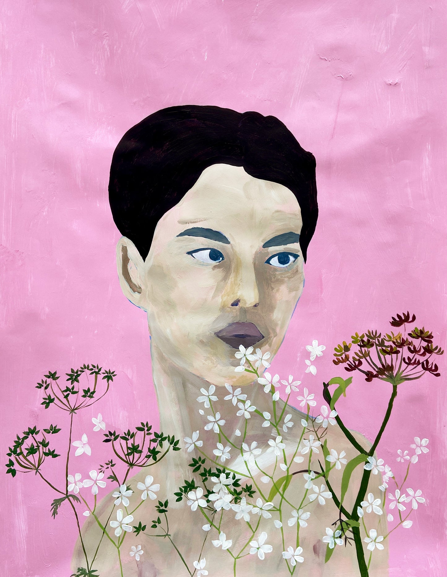 Valentine - Maleri - Akryl på papir 50 x 70 cm