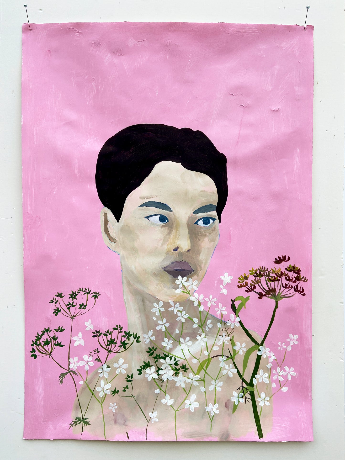 Valentine - Maleri - Akryl på papir 50 x 70 cm