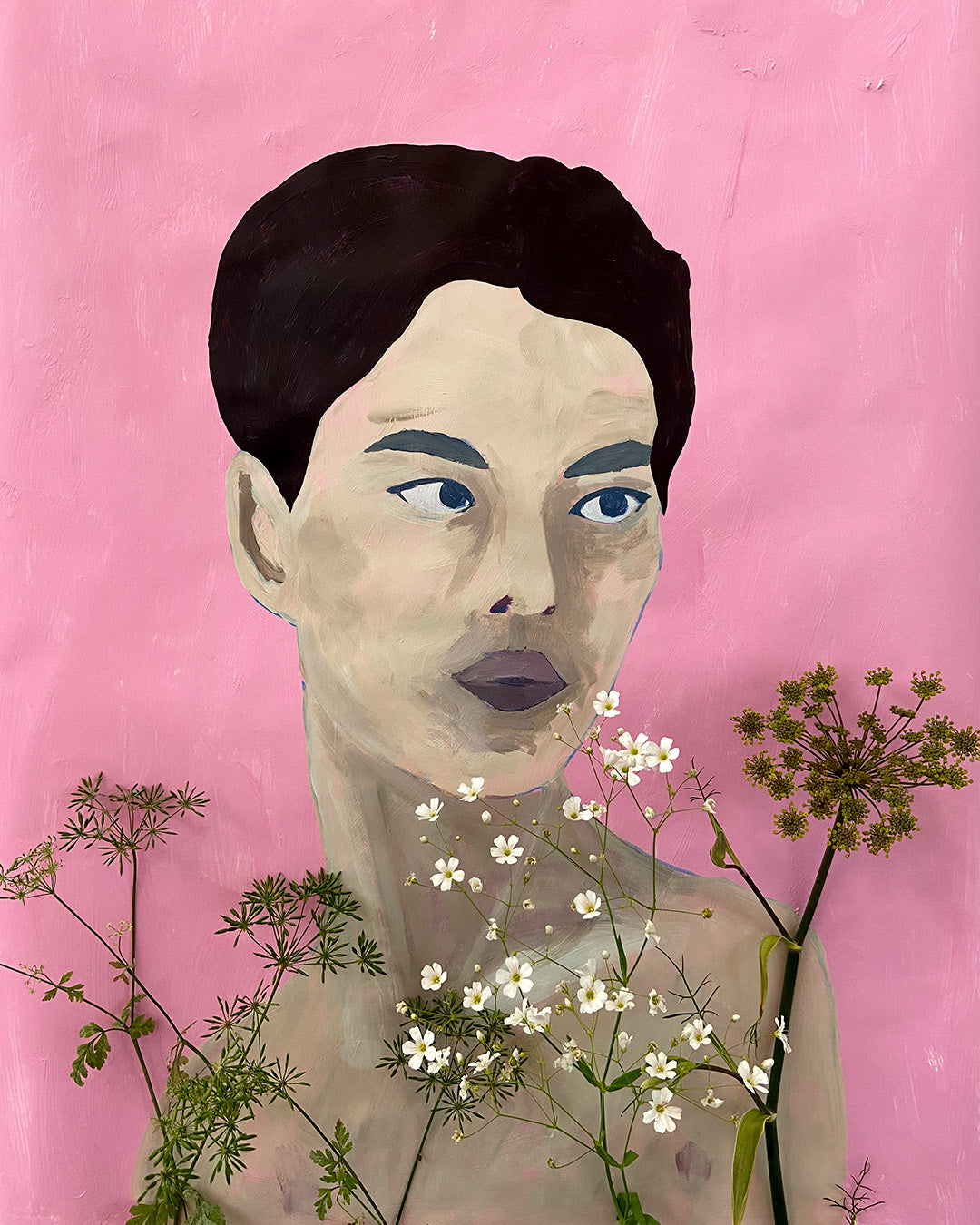 Valentine - Maleri - Akryl på papir 50 x 70 cm