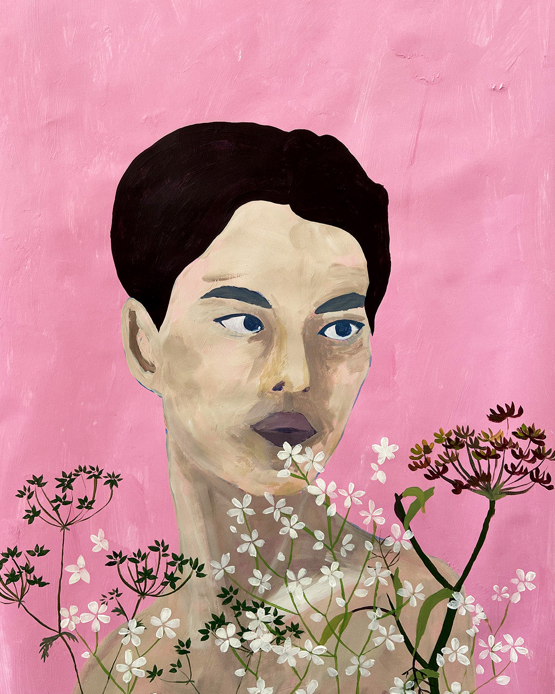 Valentine - Maleri - Akryl på papir 50 x 70 cm