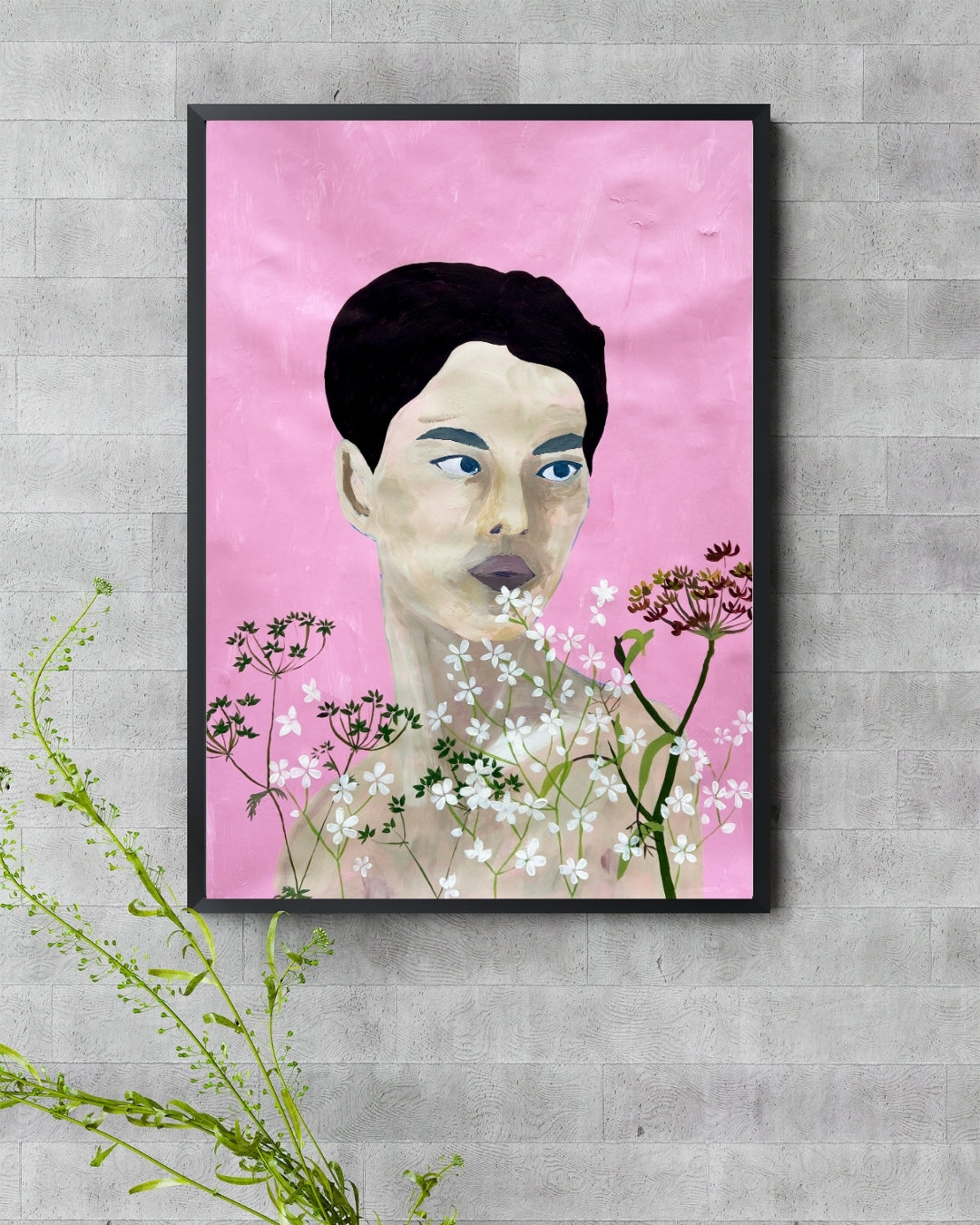 Valentine - Maleri - Akryl på papir 50 x 70 cm