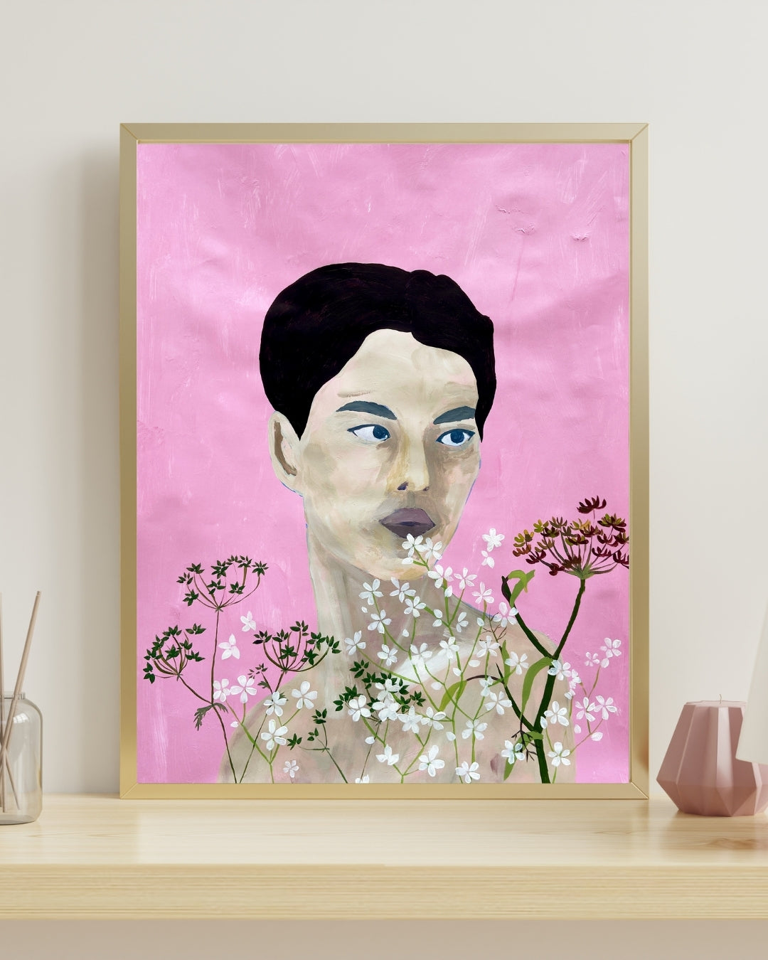 Valentine - Maleri - Akryl på papir 50 x 70 cm