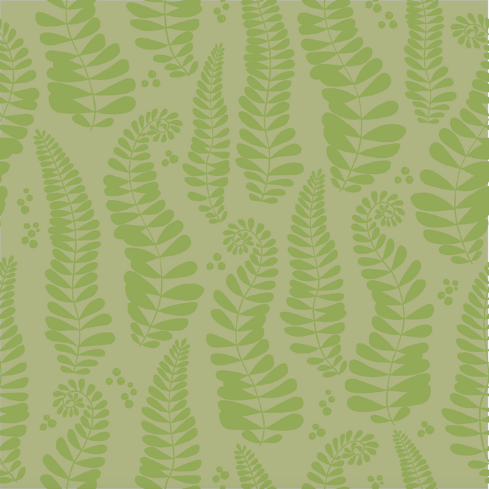 Voksdug - grønne bregner fra Notes by Susanne Schjerning - FERN Green