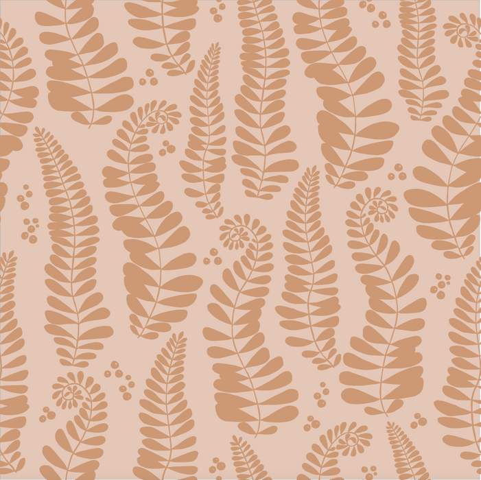 Voksdug - Bregner med mandelfarve fra Notes by Susanne Schjerning - FERN Sweet Almond